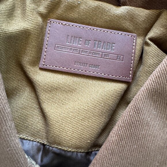 Line of Trade - Waxed Cotton Insulated Overshirt - Size XL - Picture 2 of 3